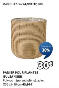 Panier Pour Plantes Gulsanger offre à 30€ sur JYSK