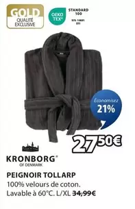 Kronborg - Peignoir Tollarp offre à 27,5€ sur JYSK