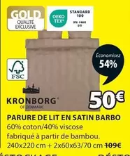 Kronborg - Parure De Lit En Satin Barbo offre à 50€ sur JYSK