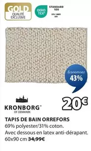 Kronborg - Tapis De Bain Orrefors offre à 20€ sur JYSK