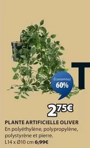 Plante Artificielle Oliver offre à 2,75€ sur JYSK