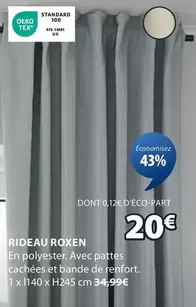 Rideau Roxen offre à 20€ sur JYSK