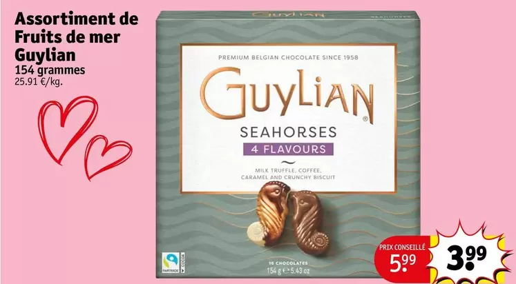 Guylian - Assortiment De Fruits De Mer offre à 3,99€ sur Kruidvat