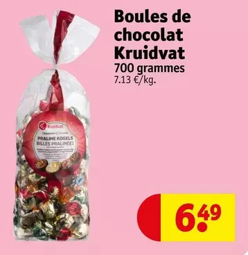 Kruidvat - Boules De Chocolat offre à 6,49€ sur Kruidvat