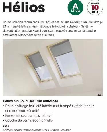 Héllos Pin Solid, Sécurité Renforcée offre à 259€ sur Lapeyre