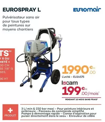Pulvérisateur Sans Air offre à 1990€ sur Tollens