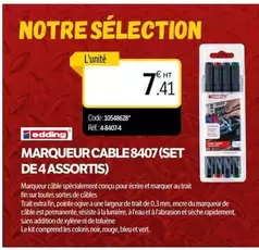 Edding - Marqueur Cable 8407  offre à 7,41€ sur DomPro
