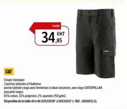 Short Stretch Tracker Noir offre à 34,85€ sur DomPro