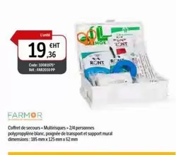 Farmor - Coffret De Secours Multirisques offre à 19,36€ sur DomPro