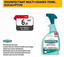 Sanytol - Desinfectant Multi-Usages Eucalyptus  offre à 6,87€ sur DomPro
