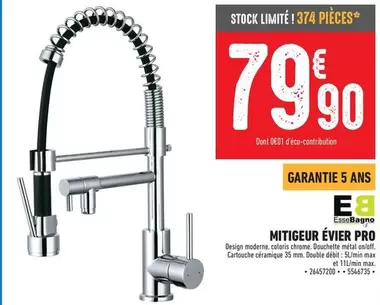 Mitigeur Évier Pro offre à 79,9€ sur Brico Cash