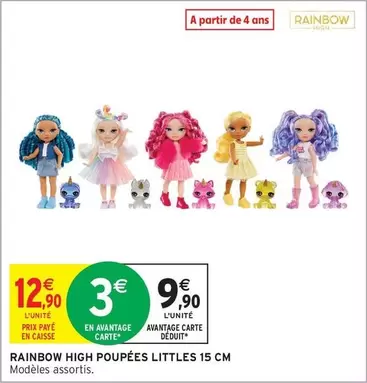 Rainbow High -  Poupées Littles offre à 12,9€ sur Intermarché Hyper