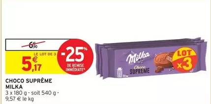 Milka - Choco Suprême offre à 5,17€ sur Intermarché Hyper