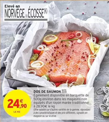 Dos De Saumon offre à 24,9€ sur Intermarché Hyper
