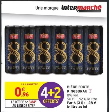 Bière Forte offre à 0,96€ sur Intermarché Hyper