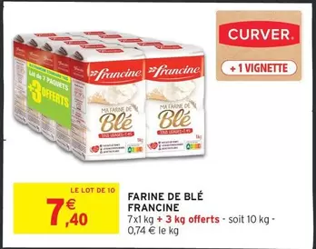 Francine - Farine De Blé offre à 7,4€ sur Intermarché Hyper