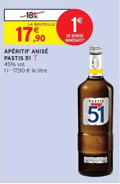 Pernod - Apéritif Anisé offre à 17,9€ sur Intermarché Hyper