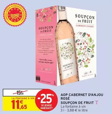 La Fontaine À Vin - Aop Cabernet D'anjou Rosé offre à 11,65€ sur Intermarché Hyper