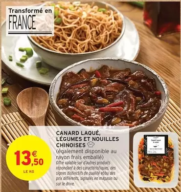 Canard -  Laqué, Légumes Et Nouilles Chinoises offre à 13,5€ sur Intermarché Hyper