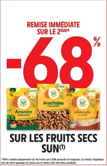 Sun - Sur Les Fruits Secs offre sur Intermarché Hyper