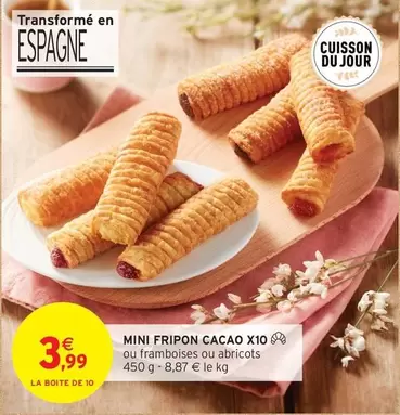 Mini Fripon Cacao X10 offre à 3,99€ sur Intermarché Hyper