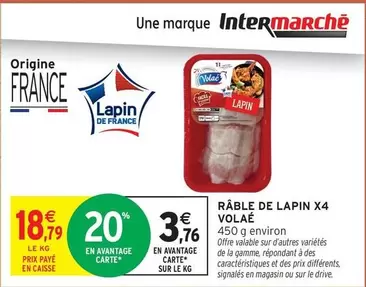 Signal - Râble De Lapin X4 offre à 18,79€ sur Intermarché Hyper