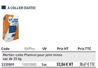À Coller (suite)  offre à 38,47€ sur Point P