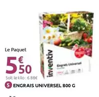 Inventiv - Engrais Universel offre à 5,5€ sur Mr Bricolage