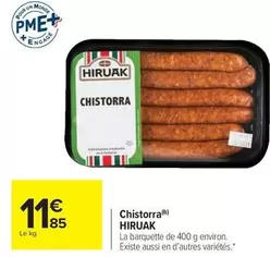 Chistorra offre à 11,85€ sur Carrefour City