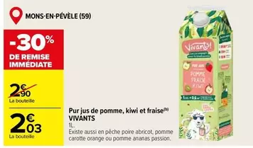 Pur Jus De Pomme, Kiwi Et Fraise offre à 2,03€ sur Carrefour Market