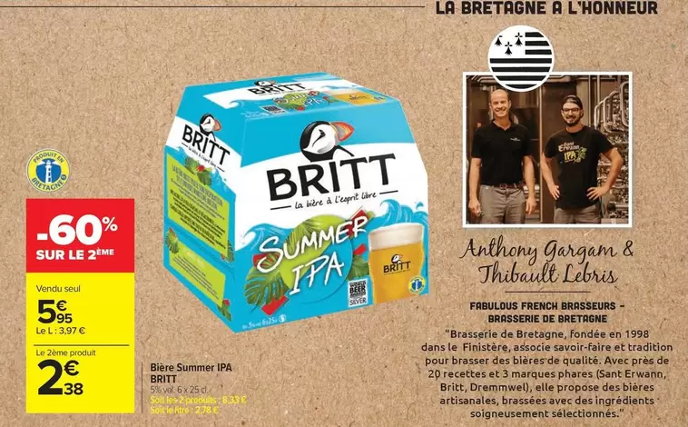 La Bretagne A L'honneur offre à 5,95€ sur Carrefour Drive