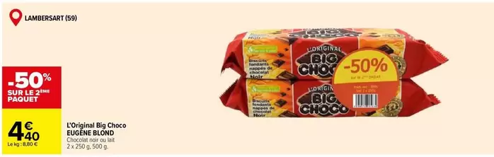 Big Choco - L'ocktail Bio offre à 4,4€ sur Carrefour Drive