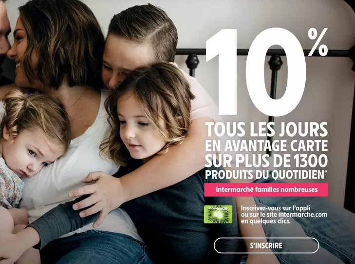 TOUS - Tous Les Jours En Avantage Carte Sur Plus De 1300 Produits Du Quotidien offre sur Intermarché Express