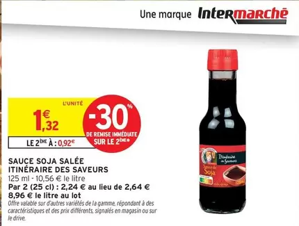 Signal - Sauce Soja Salée offre à 1,32€ sur Intermarché Contact