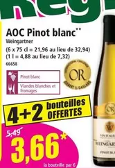 AOC -  Pinot Blanc offre à 3,66€ sur Norma