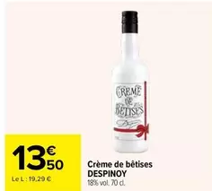Crème De Bêtises offre à 13,5€ sur Carrefour Express