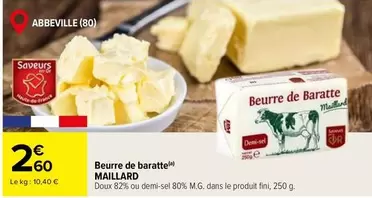 Fini - Beurre De Baratte offre à 2,6€ sur Carrefour Express