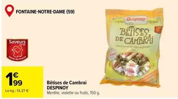 Bâtises De Cambrai offre à 1,99€ sur Carrefour Express