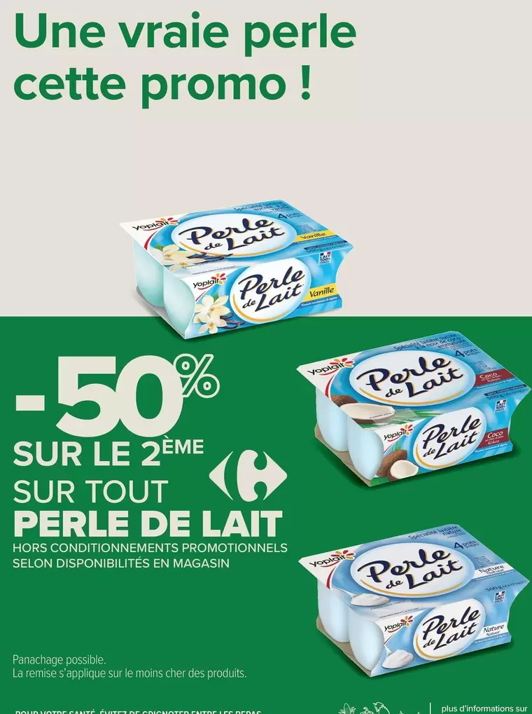 Yoplait - Sur Tout Perle De Lait offre sur Carrefour Express