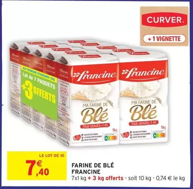 Francine - Farine De Blé offre à 7,4€ sur Intermarché