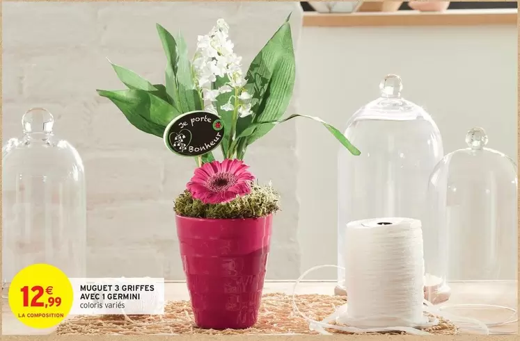 Muguet 3 Cintres Avec 1 Germini offre à 12,99€ sur Intermarché
