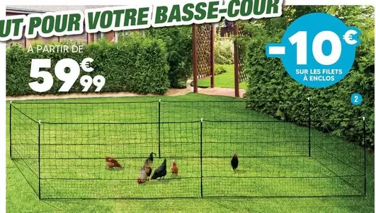Filet Enclos À Poules offre à 59,99€ sur Shopix