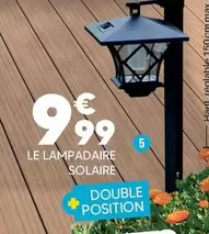 Lampadaire Solaire 2 Positions offre à 9,99€ sur Shopix