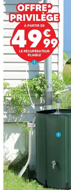 Récupérateur Eau Pliable offre à 49,99€ sur Shopix