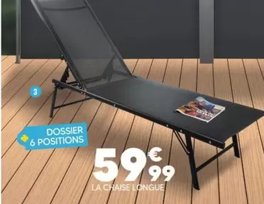 Chaise Longue offre à 59,99€ sur Shopix