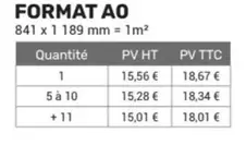 Format A0 offre à 18,01€ sur Office Depot
