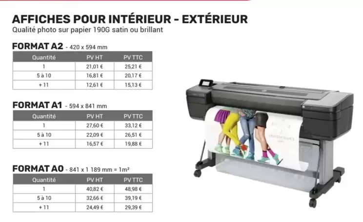 Affiches Pour Intérieur - Extérieur  offre sur Office Depot