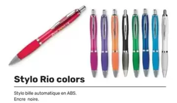 Stylo Rio Colors offre sur Office Depot