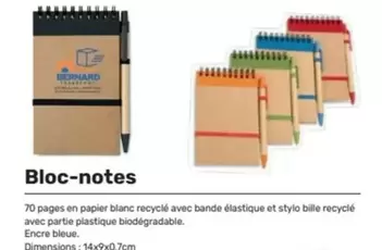 Bloc-Notes offre sur Office Depot
