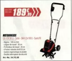 Einhell - Motobineuse  offre à 189,95€ sur Les Briconautes